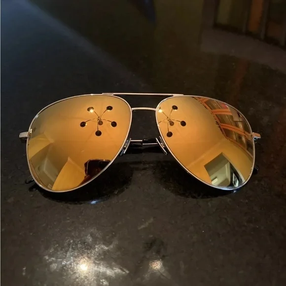 Saint Laurent Gold Aviators